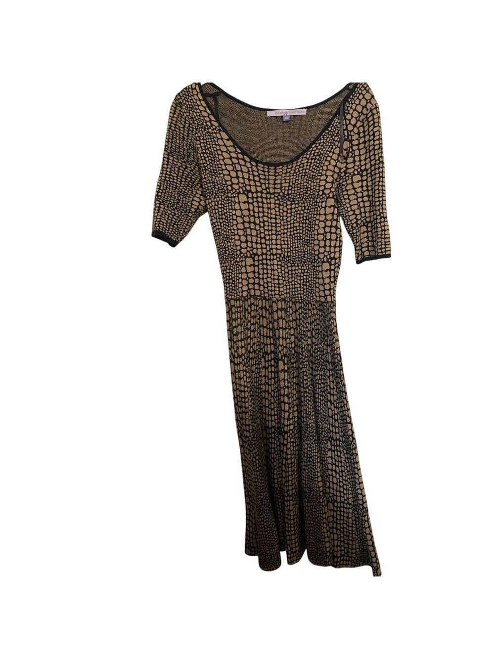 Carmen Marc Valvo Luxe Snakeprint Maxi Dress  S
